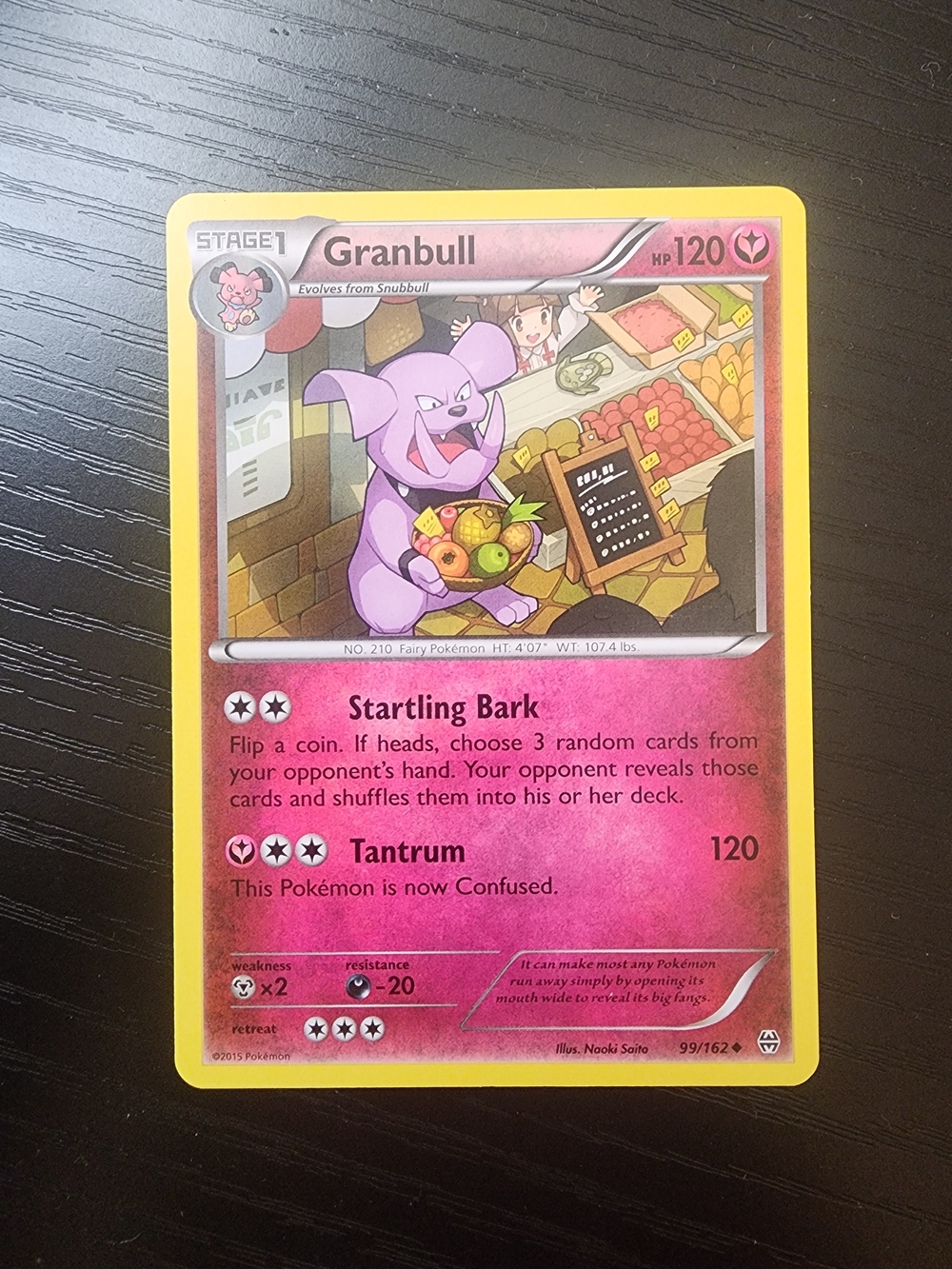 Pokémon Granbull 99/162 BREAKthrough 2015 Card